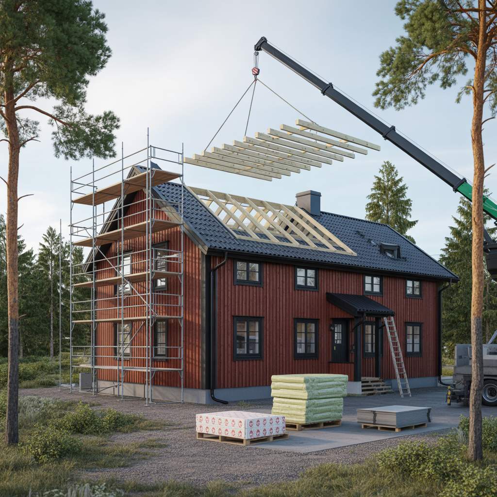 taklyft pa villa kostnad regler 2026 och arbetsgang