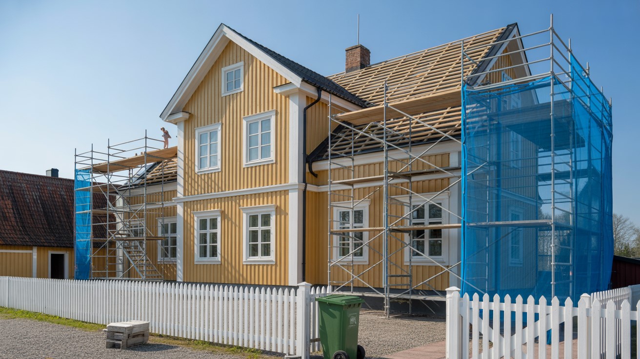 Renovera putsad fasad